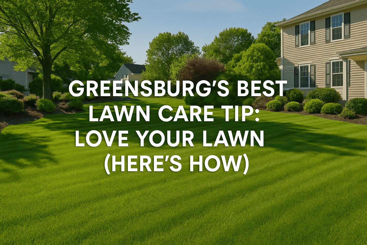Greensburg’s Best Lawn Care Tip: Love Your Lawn (Here’s How)